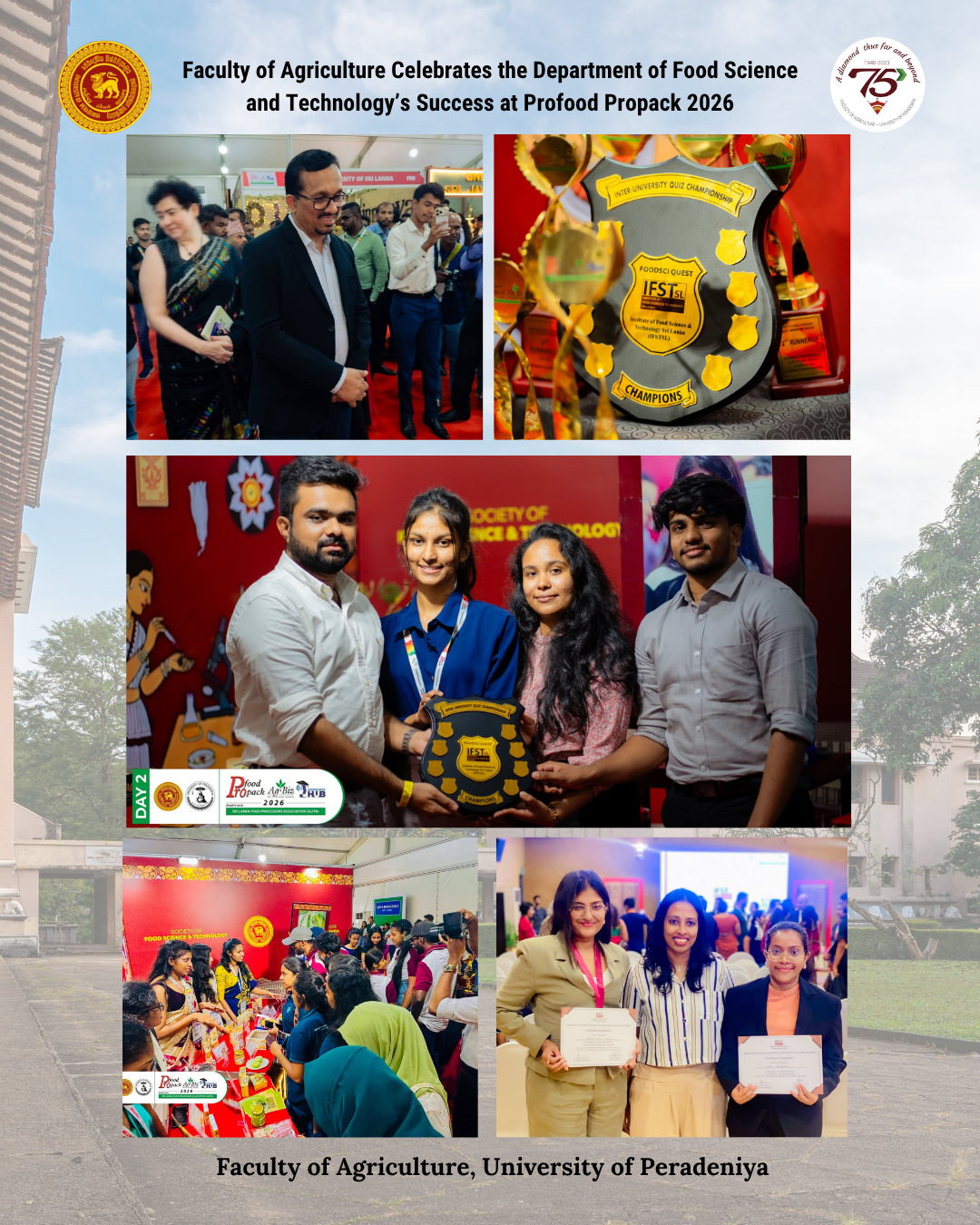 Faculty of Agriculture Celebrates the Department of Food Science and Technology’s Success at Profood Propack 2026